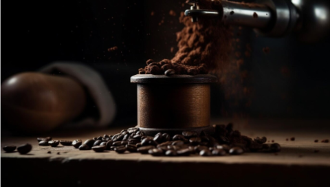 Grinding Coffee beans